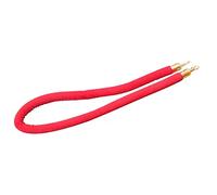 Stanchion Queue Velvet Rope Barrier, Crowd Control with Plated Hooks for Event and Public Spaces, 1.5m Length, Durable and Stylish Design