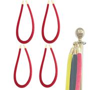 Stanchion Rope 2 Pack - Red Velvet Queue Barrier with Durable Hooks for Crowd Control, Ideal for Weddings, Events, and Parties - Premium Solution for Swift Organization