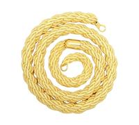 Stanchion Rope - 4.9 ft Twisted Banquet Barrier Rope Premium Crowd Control Cord Stylish Safety Ropes for Hotels Restaurants Retail Waiting Areas Museum Bank Construction Zone Queue Management