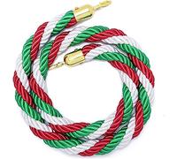 Stanchion Rope, Suspended rope barrier column wire color hemp woven vertical queue(B,90cm/3ft)