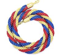 Stanchion Rope, Suspended rope barrier column wire color hemp woven vertical queue(D,90cm/3ft)