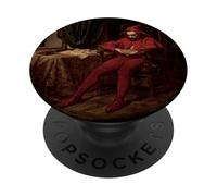 Stancyk Sad Court Jester Polish Sitting Red Fool Fine Art PopSockets Adhesive PopGrip