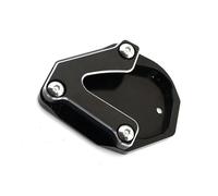 Stand Accessories CNC Aluminum Kickstand Foot Side Stand Extension Pad Support Plate Enlarge Motorcycle For Benelli TRK702 TRK 702 2022 2023(Black- Silver)