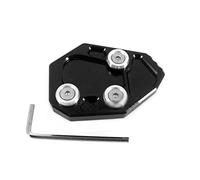 Stand Accessories For BMW S1000RR S1000 RR S 1000RR 2010-2015 2014 2013 2012 2011 Motorcycle CNC Aluminum Kickstand Foot Side Stand Extension Pad Support Plate(Black- Silver)