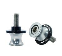 Stand Accessories For Suzuki B-KING 1300 B KING 2008-2012 2009 2010 2011 2PCS M8 Motorcycle Swing Arm Sliders Spools CNC Stand Screw(Silver)