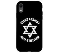 Stand Against Anti-Semitism Black and White Star of David Case for iPhone XR