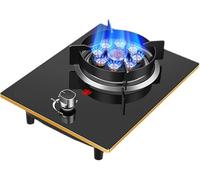 Stand-alone Gas Cooker gas hob 33cm Built-in Gas Hob 5.2kW Nine Cavity Fierce Fire Table-Top Cooking Wok Burner With FFD And Enamel Pan Stands Cast Iron Pan Support Automatic ignition