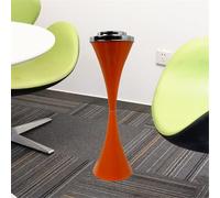 Stand Ashtray Telescoping Tube With Lid Stylish For Outdoor And Indoor Use Stainless Steel Stand Ashtray With Lid Height Adjustable Ash Tray Large Capacity Suitable for Commercial Use(Orange)