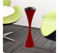 Stand Ashtray Telescoping Tube With Lid Stylish For Outdoor And Indoor Use Stainless Steel Stand Ashtray With Lid Height Adjustable Ash Tray Large Capacity Suitable for Commercial Use(Red)