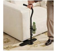 Stand Assist Aid for Elderly with Cup Holder, Adjustable Mobility Living Room Standing Aid, Standing Assist Devices, Safety Grab Bar Support Rail for Chair Couch & Lift Chair (Black)