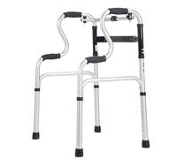 Stand-Assist Folding Walker Heavy Duty Walking Mobility Aid Toilet Safety Rail Height Adjustable for Seniors Adult(Aluminum Alloy)