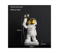 (Stand Astronaut) Nordic Resin Astronaut Statue Creative Night Light Cosmonaut Lamp Kids Room