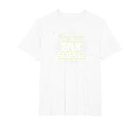 Stand Back, I'm Going to Try Science - Teacher Humor T-Shirt, Men's Big and Tall, White, 4X Tall