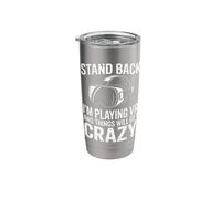 Stand Back I'm Playing Vr and Things Will Get Crazy Stainless Steel Insulated Tumbler
