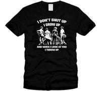 Stand by Me Movie I Don't Shut Up I Throw Up Funny 80's Retro Black Mens T Shirt 100% Cotton Black S