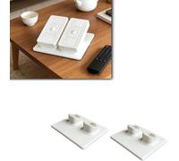 Stand Compatible with Lutron Caseta Pico Remote Control - Double Holder Pedestal for Organising Remotes, Non-Slip Base, Ideal for Nightstand or Coffee Table