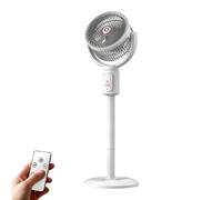 Stand Fan, Adjustable Height 5 Speeds 90° Manual Vertical 180° Oscillating | Electric Standing Fans For Bedroom, Living Room, Home, Office, Dorm, Bedside Table