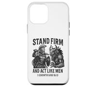 Stand Firm and Act Like Men Spartan Warrior Fighting Beast Case for iPhone 12 mini