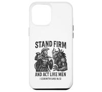 Stand Firm and Act Like Men Spartan Warrior Fighting Beast Case for iPhone 12 Pro Max