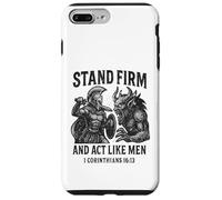 Stand Firm and Act Like Men Spartan Warrior Fighting Beast Case for iPhone 7 Plus/8 Plus