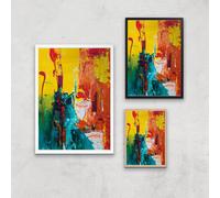 Stand Firm Giclee Art Print - A3 - Wooden Frame