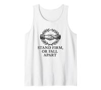 Stand Firm Or Fall Apart Unity Handshake Tank Top