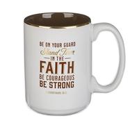 Stand Firm White Ceramic Coffee Mug