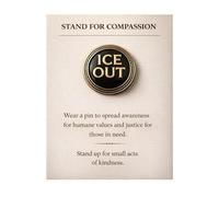 Stand for Compassion - “Be Good” & “Ice Out” Pins - Metal Lapel Pins for Jackets Hats Backpacks - Supports Kindness and Positive Mental Health, Inspirational Gift for Friends (#A)