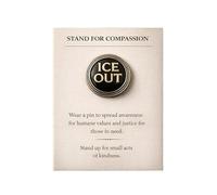 Stand for Compassion - "Be Good" & "Ice Out" Pins,Supports Kindness and Positive Mental Health, Inspirational, Enamel Lapel Pin Set (A)