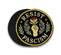 Stand for Freedom Morale Patch 3 Inches Funny Floral, Human Rights, Equality, Activist Embroidered Hook and Loop Patches for Backpack, Dog Harness, Military Style Tactical Gifts for Mom Dad