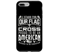 Stand For Our Flag I Kneel for The Cross Blessed American Case for iPhone 7 Plus/8 Plus