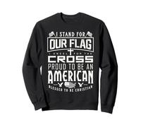 Stand For Our Flag I Kneel for The Cross Blessed American Sweatshirt