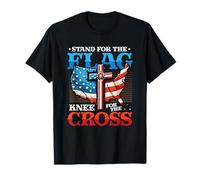 Stand for The Flag Kneel for The Cross Christian Patriot T-Shirt