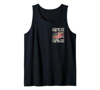 Stand for The Flag Kneel for The Cross Front Back Patriotic Tank Top
