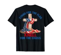 Stand for the Flag Kneel for the Cross T-Shirt