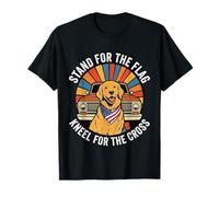 Stand for The Flag Retro Patriot Dog Ride T-Shirt