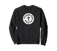 Stand For Truth Bold Christian Cross Faith John 7:46 Bible Sweatshirt