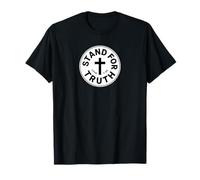 Stand For Truth Bold Christian Cross Faith John 7:46 Bible T-Shirt