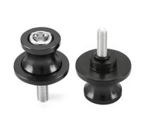 Stand Holder Bobbins Spool Racing Adapter Swing Protection Repair Stand Universal Aluminium 2 Pieces 8 mm Motorcycle Swing Arm Sliders Bobbins Swing Arm Stand Screw Black for All Years