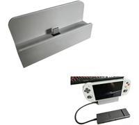 Stand Holder Compatible with for Retroid Pocket 5 RP5, 90 Degree Type C Connector External Dock Accessories for Gaming Console(Gray)