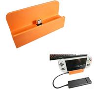 Stand Holder Compatible with for Retroid Pocket 5 RP5, 90 Degree Type C Connector External Dock Accessories for Gaming Console(Orange)