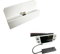 Stand Holder Compatible with for Retroid Pocket 5 RP5, 90 Degree Type C Connector External Dock Accessories for Gaming Console(White)