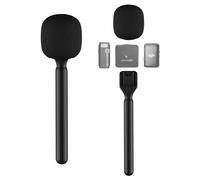 Stand Holder for DJI Mic 3/Mini/2/1 Rode Wireless GO II Insta360 Air Handle Rig Wireless Interview Lavalier Microphone Adapter Handheld Mount for DJI Osmo Pocket 3/Hollyland Lark M1/C1/150/Synco G1/A2