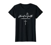 Stand in Faith Cross Christians Religion Bible Scripture T-Shirt