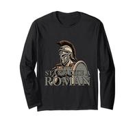 Stand Like A Roman Warrior Design Long Sleeve T-Shirt