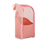 Stand Makeup Bag - Waterproof Cosmetic Organizer Large Capacity Travel Toiletries Storage | Keeps Upright and Neatly Organized Holiday, Pink, Siehe Beschreibung, See description