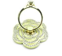 Stand Metal Grip Bunker Ring Holder for iPhone 5 6 Galaxy S5 6, ELECDAY Washable Reusable Anti Drop for Sony HTC LG Blackberry Nokia, All Mobile Cell Phone Smart Device Tablets [4] Gold-Gold