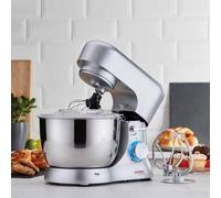 Stand Mixer 1000W 8 Speeds & 4.5L Mixing Bowl - Kitchen Baking Tool Cooks Professional Silver One Size
