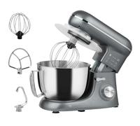 Stand Mixer 1300W Silver 4.5L Stainless Steel Bowl 6-Speed Tilt-Head +PulseGuard