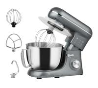 Stand Mixer 1300W Silver 4.5L Stainless Steel Bowl 6-Speed Tilt-Head +PulseGuard